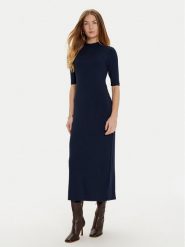 Tommy Hilfiger Sukienka codzienna WW0WW44430 Granatowy Slim Fit. Niebieskie sukienki damskie Tommy Hilfiger, na co dzień, xs, bez wzorów, z wiskozy, bez kołnierzyka, bez ramiączek, proste. Za 319.99 zł.