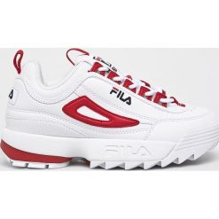 Fila - Buty Disruptor Cb low. Białe obuwie sportowe damskie marki Fila, z materiału. Za 519.90 zł.