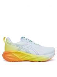 Asics Buty do biegania Novablast 5 1011C184 Niebieski jasny. Niebieskie buty sportowe męskie Asics, z meshu, bez zapięcia, do biegania. Za 679.99 zł.