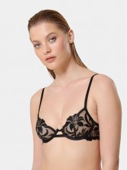 Bluebella Biustonosz z fiszbiną Leonora 42204 Czarny. Czarne biustonosze Bluebella, bez wzorów, z syntetyku. Za 139.99 zł.