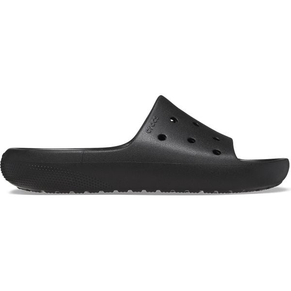 Klapki Crocs Model Classic Slide V2 Kolor Czarny. Czarne klapki damskie Crocs, bez wzorów, z gumy, bez obcasa. Za 111.99 zł.