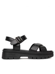 Lasocki Sandały WB-LINA-23 Czarny. Czarne klapki damskie Lasocki, bez wzorów, ze skóry, bez obcasa, na płaskiej podeszwie, bez zapięcia. Za 159.99 zł.