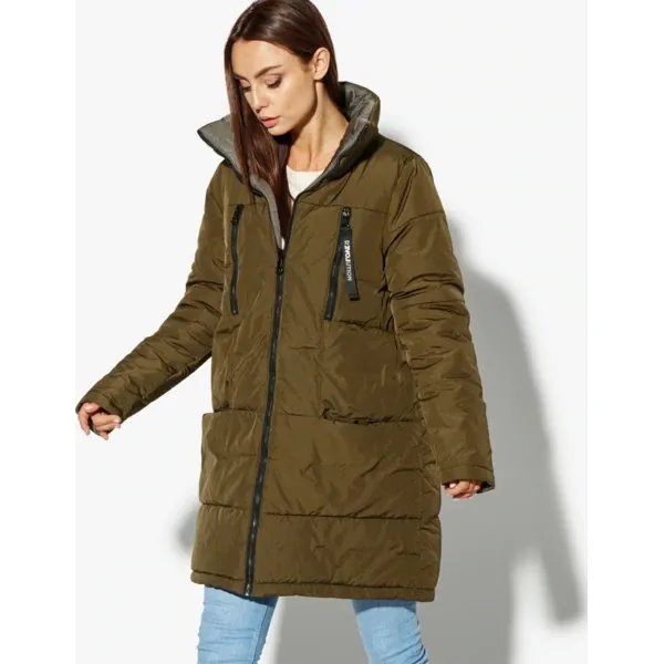 Confront Kurtka Torry , khaki, rozmiar S. Brązowe kurtki damskie Confront, na zimę, s, bez wzorów, z materiału, bez kaptura. W wyprzedaży za 129.99 zł.