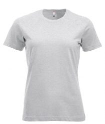 Clique New Classic-T Women – Klasyczny t-shirt z bawełny ringspun – ash. Szare t-shirty damskie CLIQUE, l, bez wzorów, z bawełny, klasyczne, bez kołnierzyka. Za 104.55 zł.