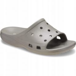 Klapki Dla Dorosłych Crocs Saturday Slide. Szare klapki męskie Crocs, z materiału. Za 139.99 zł.