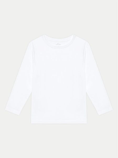 NAME IT Bluza 13232311 Biały Regular Fit. Białe bluzy dla chłopców Name it, bez wzorów, z bawełny, bez ramiączek, bez kaptura. Za 29.99 zł.