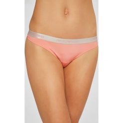 Emporio Armani - Stringi. Różowe stringi damskie Emporio Armani, z dzianiny. W wyprzedaży za 99.90 zł.