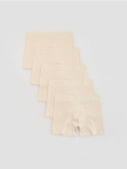 5 pack bokserek Long - kremowy. Białe bokserki męskie Reserved, l, bez wzorów. Za 109.99 zł.