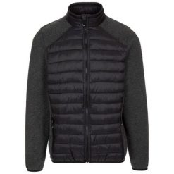 Męska Bluza Polarowa Jynxted. Czarne bluzy męskie Trespass, m, bez wzorów, z dzianiny, bez kaptura, na fitness i siłownię. Za 83.99 zł.