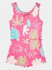 United Colors Of Benetton Kombinezon 37TMGT005 Różowy Regular Fit. Czerwone sukienki dla dziewczynek United Colors Of Benetton, bez wzorów, z bawełny, bez ramiączek. Za 89.99 zł.