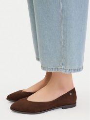 Lasocki Baleriny CEO-RST-AKAJA-01 Brązowy. Brązowe baleriny damskie Lasocki, bez wzorów, ze skóry, bez obcasa. Za 169.99 zł.