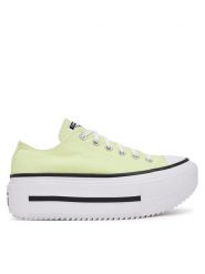 Converse Trampki Chuck Taylor All Star Lift Double Stack Platform A16283C Żółty. Żółte trampki i tenisówki damskie Converse, bez wzorów, z materiału, retro, bez zapięcia. Za 269.99 zł.
