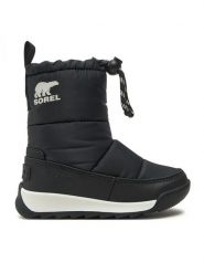 Sorel Śniegowce Whitney II Plus Puffy Wp 2088572010 Czarny. Czarne buty zimowe dziewczęce Sorel, z materiału, bez zapięcia. Za 339.99 zł.