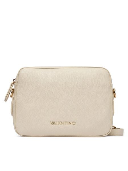 Valentino Torebka Brixton VBS7LX07 Écru. Białe listonoszki damskie Valentino, bez wzorów, ze skóry, bez dodatków. Za 275.99 zł.