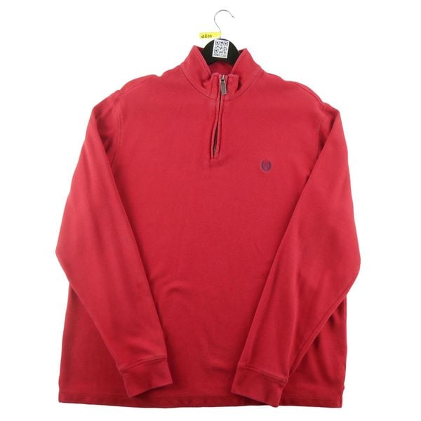 Second life - Sweter męski Chaps czerwony - Stan dobry. Czerwone swetry przez głowę męskie Ralph Lauren, l, bez wzorów, z materiału, bez kołnierzyka. Za 106.46 zł.