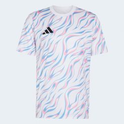 Koszulka piłkarska ADIDAS Practise 26. Białe koszulki sportowe męskie Adidas, xl, bez wzorów, bez kołnierzyka, bez ramiączek, do piłki nożnej. Za 179.99 zł.