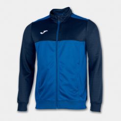 Bluza do piłki nożnej męska Joma Winner. Niebieskie bluzy sportowe męskie Joma, m, bez wzorów, bez kaptura, do piłki nożnej. W wyprzedaży za 139.65 zł.