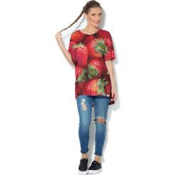 Colour Pleasure Koszulka CP-033 241 czerwona r. uniwersalny. T-shirty damskie Colour Pleasure. Za 76.57 zł.