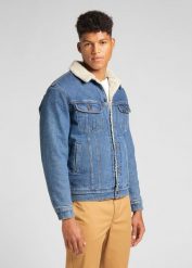 LEE SHERPA JACKET MIID NEW HILL L87AMWGV 112140960. Kurtki męskie Lee, l, bez wzorów, z jeansu, bez kaptura. Za 359.99 zł.