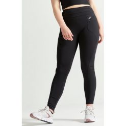 Legginsy fitness damskie Domyos. Niebieskie legginsy damskie DOMYOS, l, bez wzorów, z elastanu. W wyprzedaży za 79.99 zł.