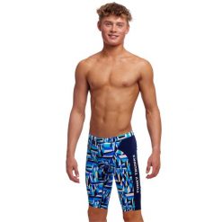 Spodenki pływackie chłopięce Funky Trunks Polar Caps Jammer. Białe szorty dla chłopców FUNKY TRUNKS, bez wzorów, z polaru, sportowe. Za 199.00 zł.