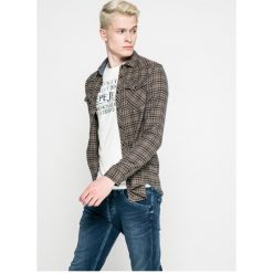Blend - Koszula. Szare koszule męskie marki Blend, w kratkę, z bawełny, z klasycznym kołnierzykiem, z długim rękawem. W wyprzedaży za 69.90 zł.
