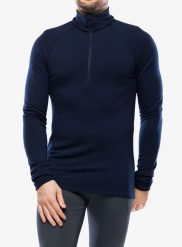 Bluza termoaktywna męska Houdini Desoli Thermal Half Zip. Niebieskie bluzy męskie Houdini, m, bez wzorów, ze skóry, bez kaptura. Za 753.49 zł.