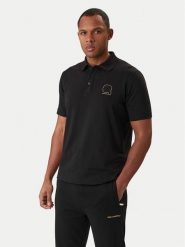 KARL LAGERFELD Polo 745025 561235 Czarny Regular Fit. Czarne koszulki polo męskie KARL LAGERFELD, m, bez wzorów, z bawełny, bez ramiączek. Za 479.99 zł.
