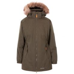 Kurtka Parka Damska Z Długimi Rękawami. Zielone parki damskie Trespass, xl, bez wzorów, sportowe, bez kaptura. Za 314.99 zł.