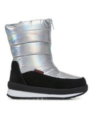 CMP Śniegowce Kids Rae Snow Boots Wp 39Q4964 Srebrny. Szare buty zimowe dziewczęce CMP, z materiału, bez zapięcia. Za 349.99 zł.