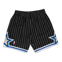 Koszulka NBA Orlando Magic. Czarne krótkie spodenki sportowe męskie Mitchell & Ness, bez wzorów, do koszykówki. Za 354.00 zł.