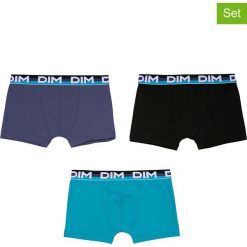 Bokserki (3 pary) "Op Trio Dim" w kolorze niebieskim, turkusowym i czarnym. Bielizna dla chłopców marki Absorba & DIM. W wyprzedaży za 27.95 zł.