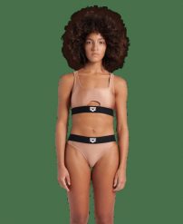 Strój kąpielowy damski dwuczęściowy bikini na basen sportowy Arena Logo Tape. Czerwone bikini damskie Arena, l, bez wzorów. Za 61.98 zł.