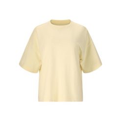 Damski jersey Athlecia Crecy. Żółte koszulki sportowe damskie Athlecia, bez wzorów, z jersey, bez kołnierzyka, bez ramiączek. Za 187.00 zł.