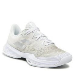 Buty do tenisa Babolat. Szare obuwie sportowe damskie BABOLAT, bez wzorów, tenisowe. Za 369.99 zł.