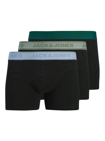 Jack & Jones Komplet bokserek Wesley 12291496 Czarny. Czarne bokserki męskie Jack & Jones, m, bez wzorów, z bawełny. Za 113.99 zł.