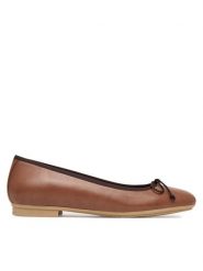 Hispanitas Baleriny HV263465 br Brązowy. Brązowe baleriny damskie Hispanitas, bez wzorów, ze skóry, bez obcasa. Za 489.99 zł.