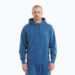 Bluza męska Pitbull Lancaster 2 Hooded Sweatshirt. Niebieskie bluzy sportowe męskie PITBULL, m, z aplikacjami, z bawełny, bez kaptura, na fitness i siłownię. Za 199.99 zł.