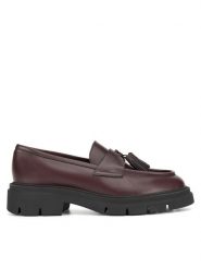 Gino Rossi Loafersy GRACE-I24-26375NB Bordowy. Czerwone mokasyny damskie Gino Rossi, ze skóry. Za 279.99 zł.