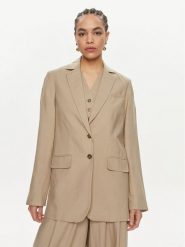 Herskind Marynarka Mercy 5116840 Beżowy Relaxed Fit. Brązowe żakiety damskie Herskind, bez wzorów, z wiskozy. Za 1,199.00 zł.