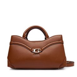 Torebka Guess. Brązowe torebki do ręki damskie Guess, z aplikacjami, klasyczne, bez dodatków. Za 489.99 zł.