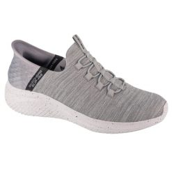 Buty sportowe Sneakersy męskie, Slip-Ins Ultra Flex 3.0 - Right Away. Szare buty sportowe męskie Skechers, z materiału, bez zapięcia, trekkingowe. Za 399.99 zł.
