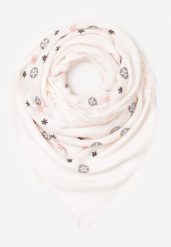 Jasnoróżowy Szalik Lyman. Czerwone szaliki i chusty damskie Born2be, na jesień, bez wzorów. Za 34.99 zł.