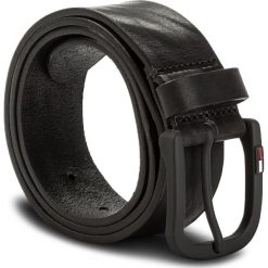 Pasek Męski TOMMY JEANS - Tjm Rubberized Buckle Belt 4.0 AM0AM03285 85 002. Czarne paski damskie Tommy Jeans, w paski, z jeansu. W wyprzedaży za 159.00 zł.