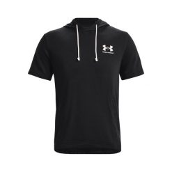 Koszulka sportowa męska Under Armour Rival Terry Lc Ss Hd. Białe koszulki sportowe męskie Under Armour, m, bez wzorów, z materiału, bez kołnierzyka, bez ramiączek, na fitness i siłownię. Za 223.85 zł.