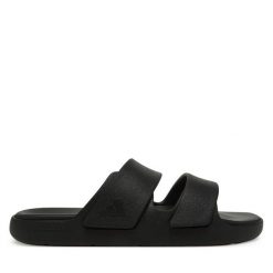 Klapki adidas. Czarne klapki damskie Adidas, bez wzorów, żeglarskie. Za 149.99 zł.