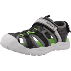 Sandały GEOX J VANIETT BOY Szary. Szare sandały męskie Geox, z syntetyku, bez zapięcia. Za 205.99 zł.