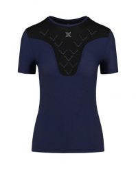 Koszulka biegowa damska X-Bionic Corefusion Run Shirt Blue. Niebieskie koszulki sportowe damskie X Bionic, l, bez wzorów, z włókna, bez kołnierzyka, bez ramiączek, do biegania. Za 325.00 zł.
