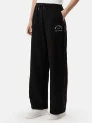 KARL LAGERFELD Spodnie dresowe B2W10145 Czarny Regular Fit. Czarne spodnie dresowe damskie KARL LAGERFELD, l, bez wzorów, z dresówki. Za 649.99 zł.