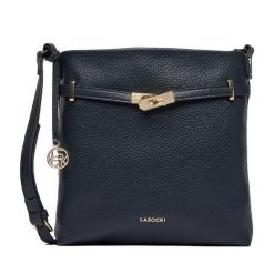 Torebka Lasocki. Niebieskie torebki do ręki damskie Lasocki, bez wzorów, bez dodatków. Za 169.99 zł.